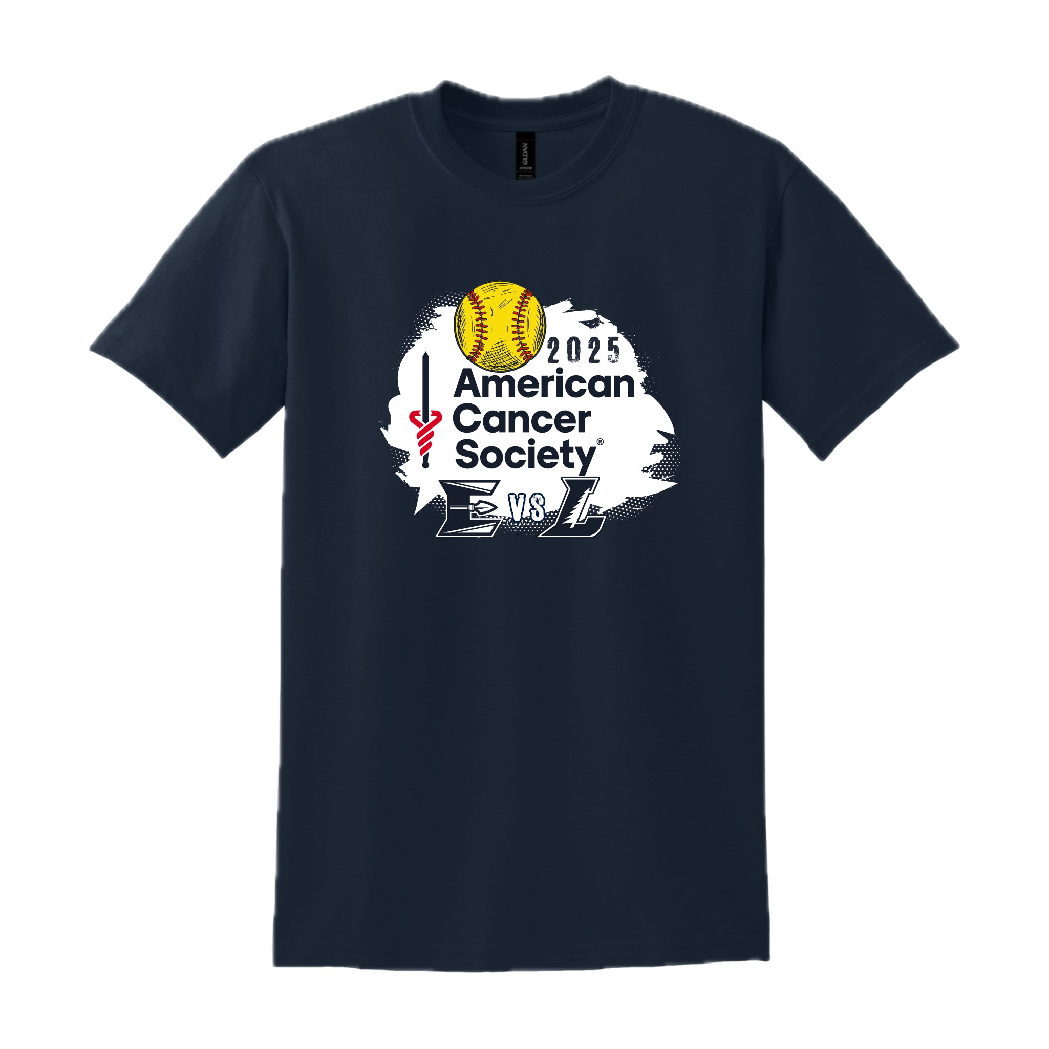 ESB0325-01 Navy Elco Lebanon ACS Logo Short Sleeve