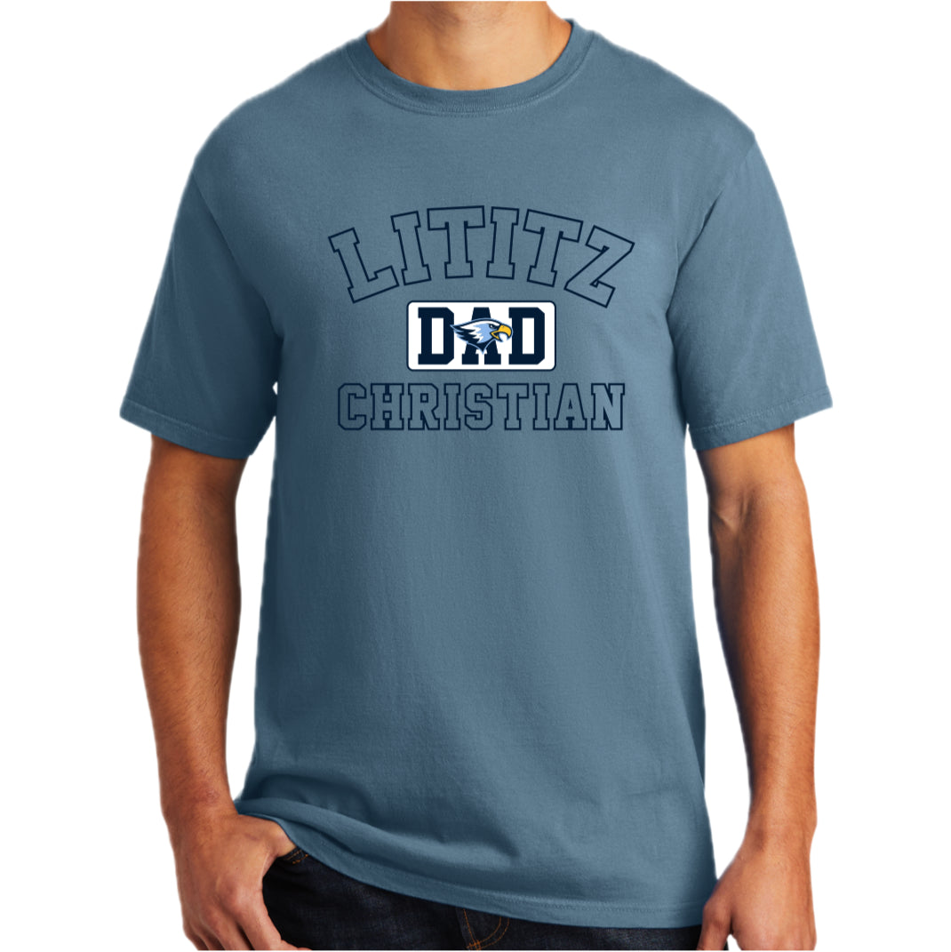 LCS036 - Mist Garment Dyed Dad Tee