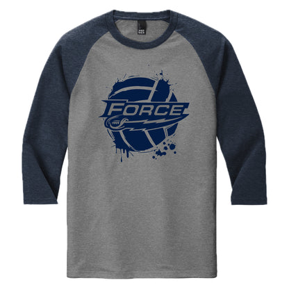 2512205 Force Volleyball Raglan 3/4 Sleeve