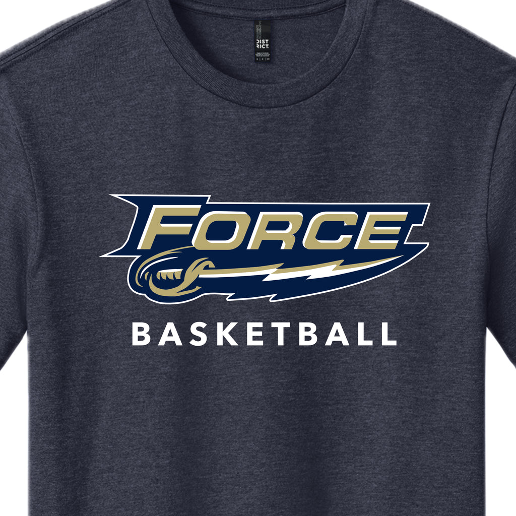 FRC2203 Force Basketball Heather Navy Short Sleeve Tee