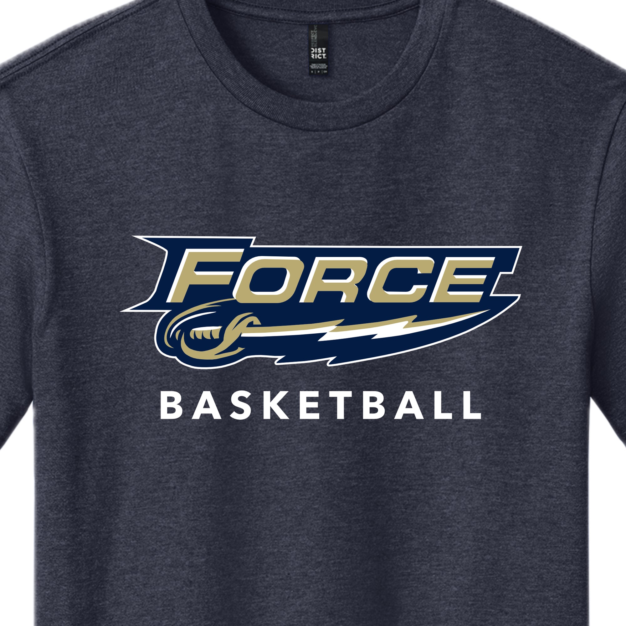 FRC2203 Force Basketball Heather Navy Short Sleeve Tee