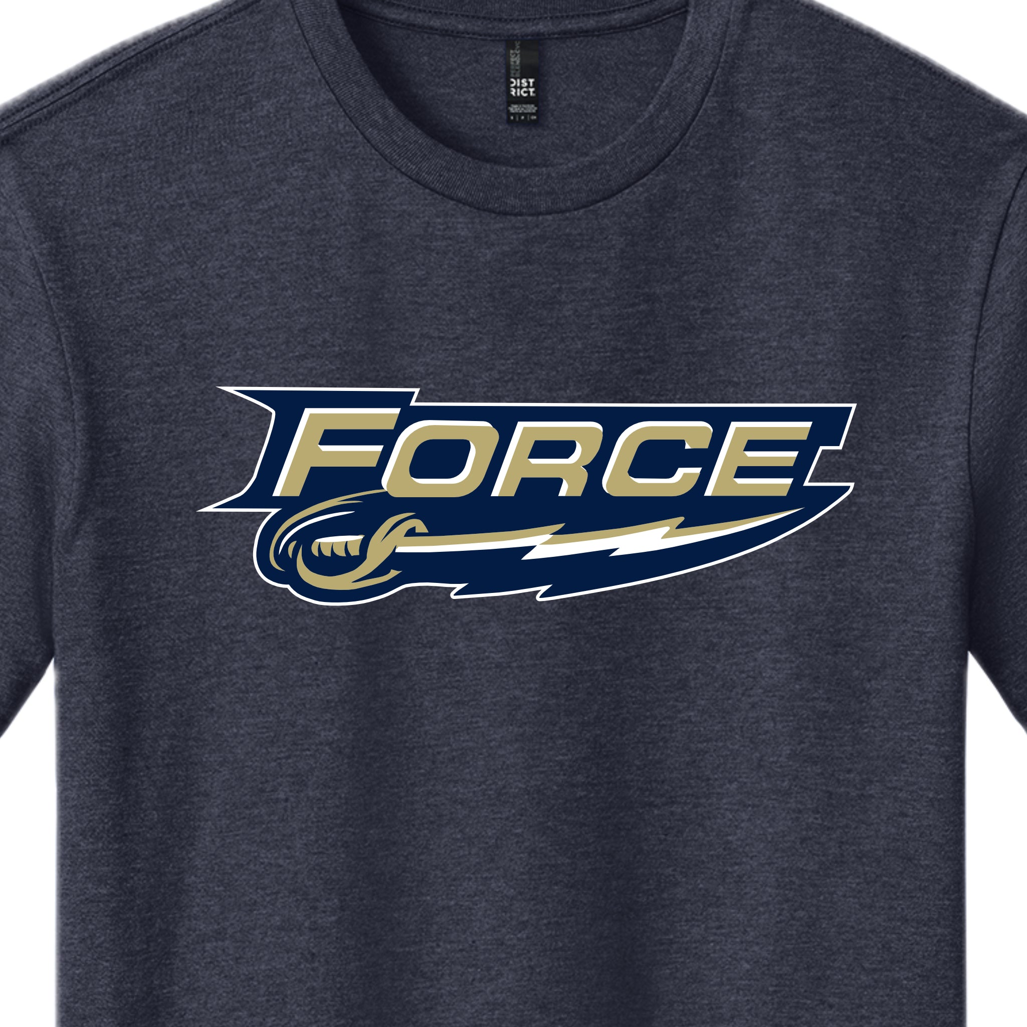 FRC2204 Force Heather Navy Short Sleeve Tee