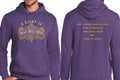 EBAND001 - 02 Heather Purple Hooded Sweatshirt