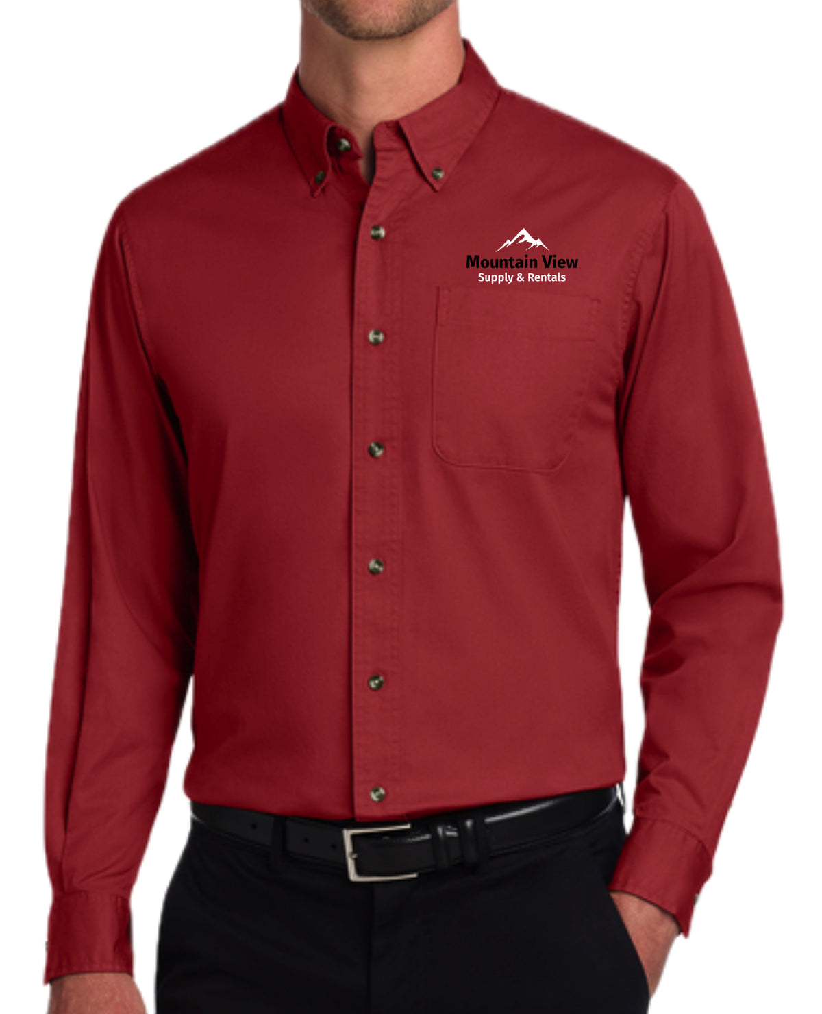 MV-005 Long Sleeve Twill oxford