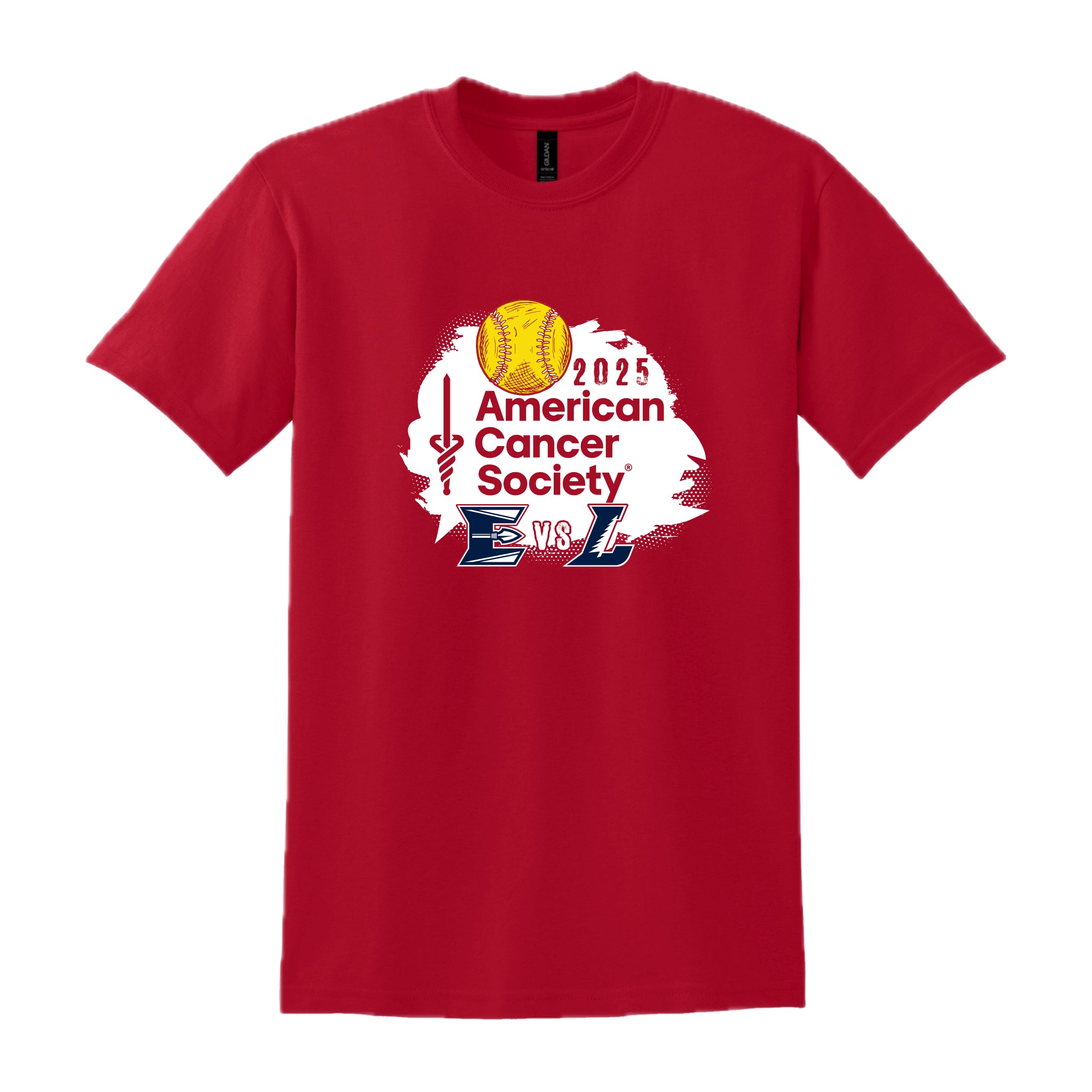 ESB0325-02 Red Elco Lebanon ACS Logo Short Sleeve