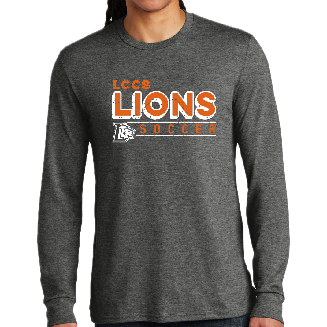 LCCSSP-19 SOCCER Grey Frost Long Sleeve Triblend