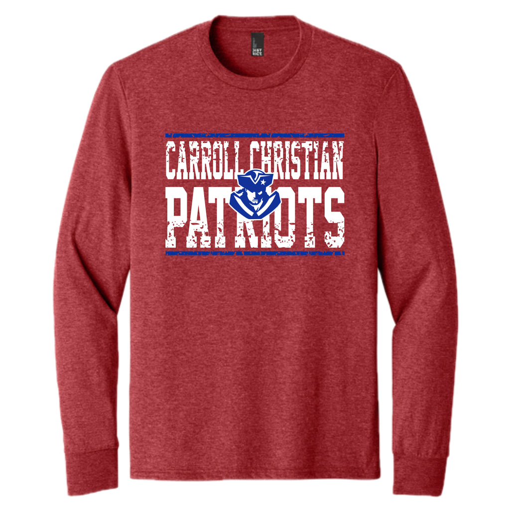 CCS033 CC Patriots Logo Long Sleeve Tee