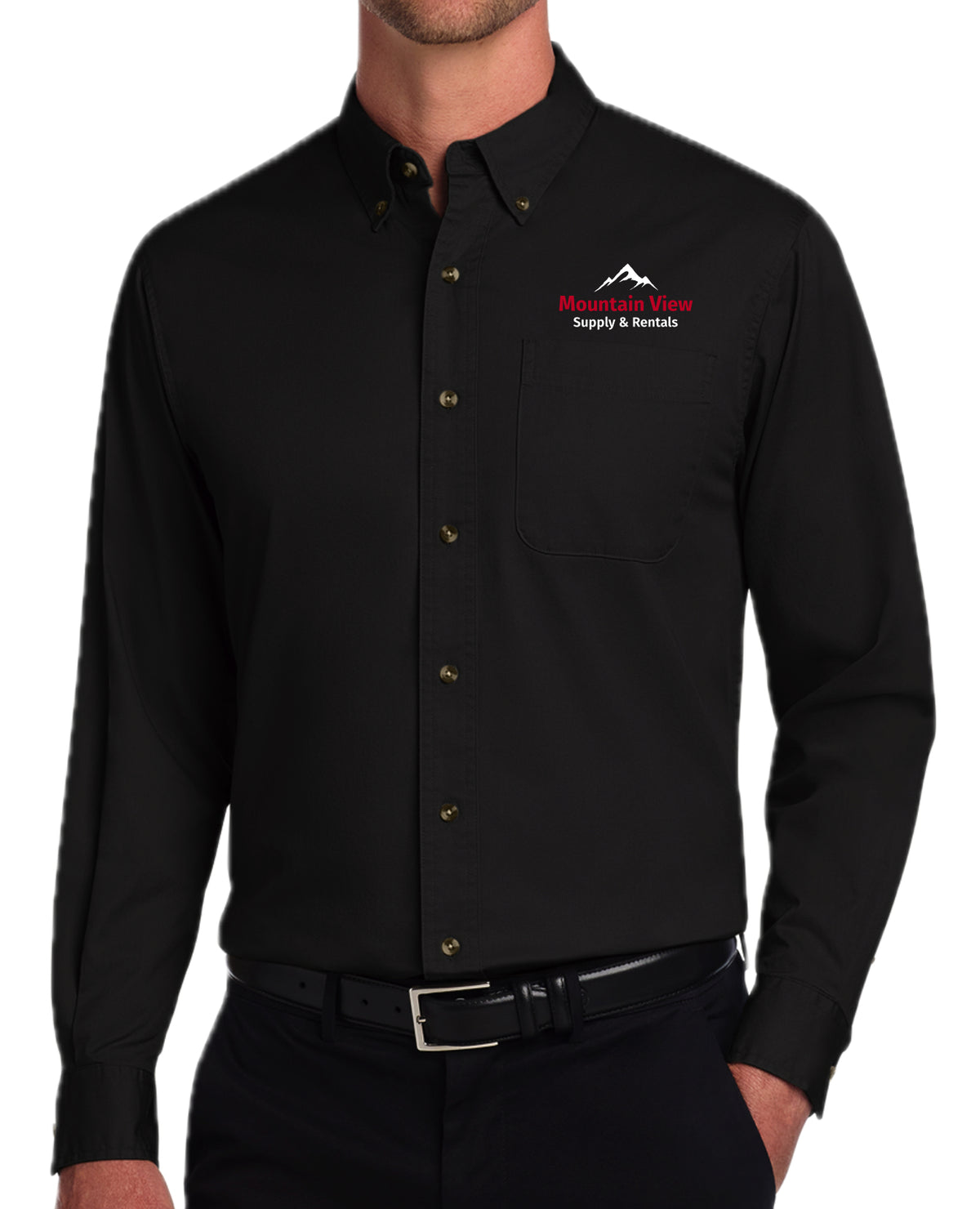 MV-005 Long Sleeve Twill oxford