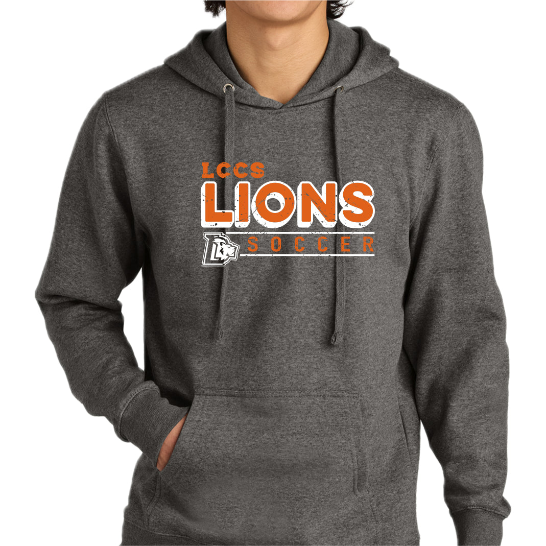 LCCSSP-25 SOCCER Grey Frost Hooded Sweatshirt