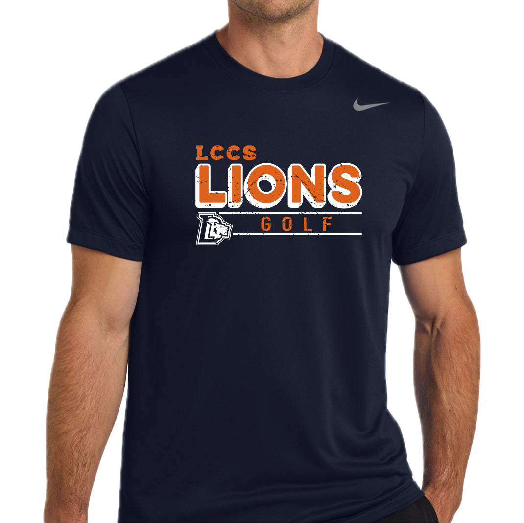 LCCSSP-12 GOLF Navy Nike Performance Short Sleeve