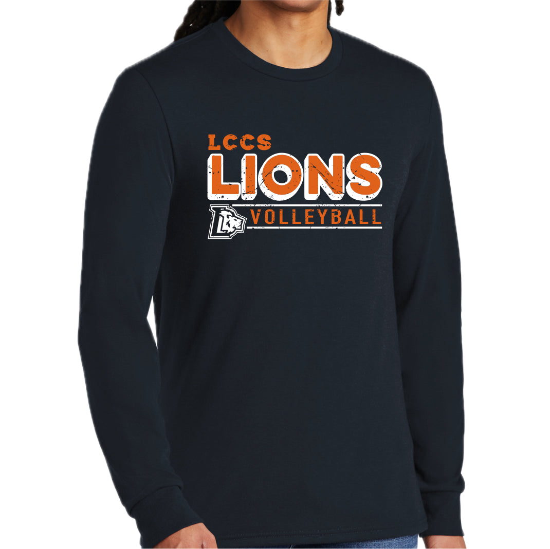 LCCSSP-17 VOLLEYBALL Navy Long Sleeve Triblend