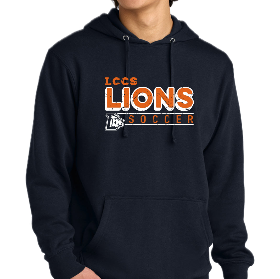 LCCSSP-22 SOCCER Navy Hooded Sweatshirt