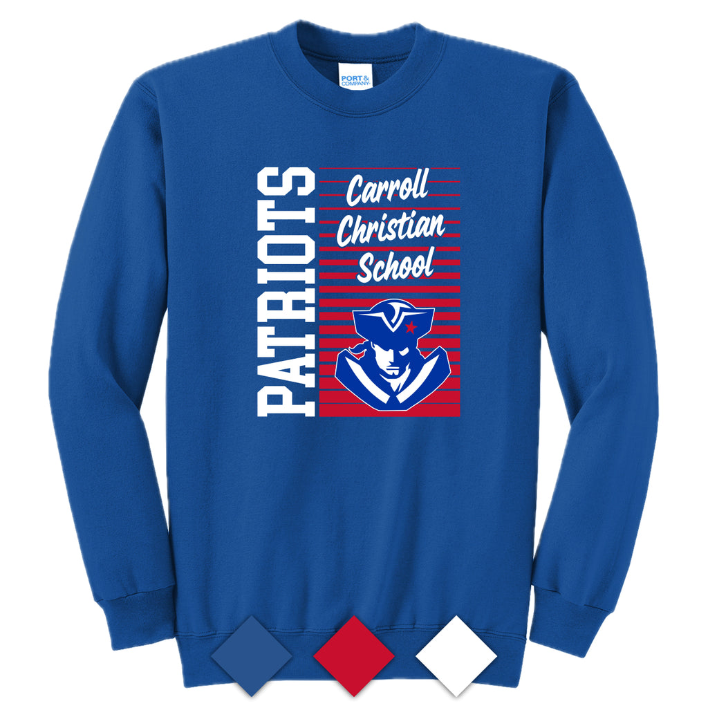 CCS035 Patriots Logo Crew Sweatshirt