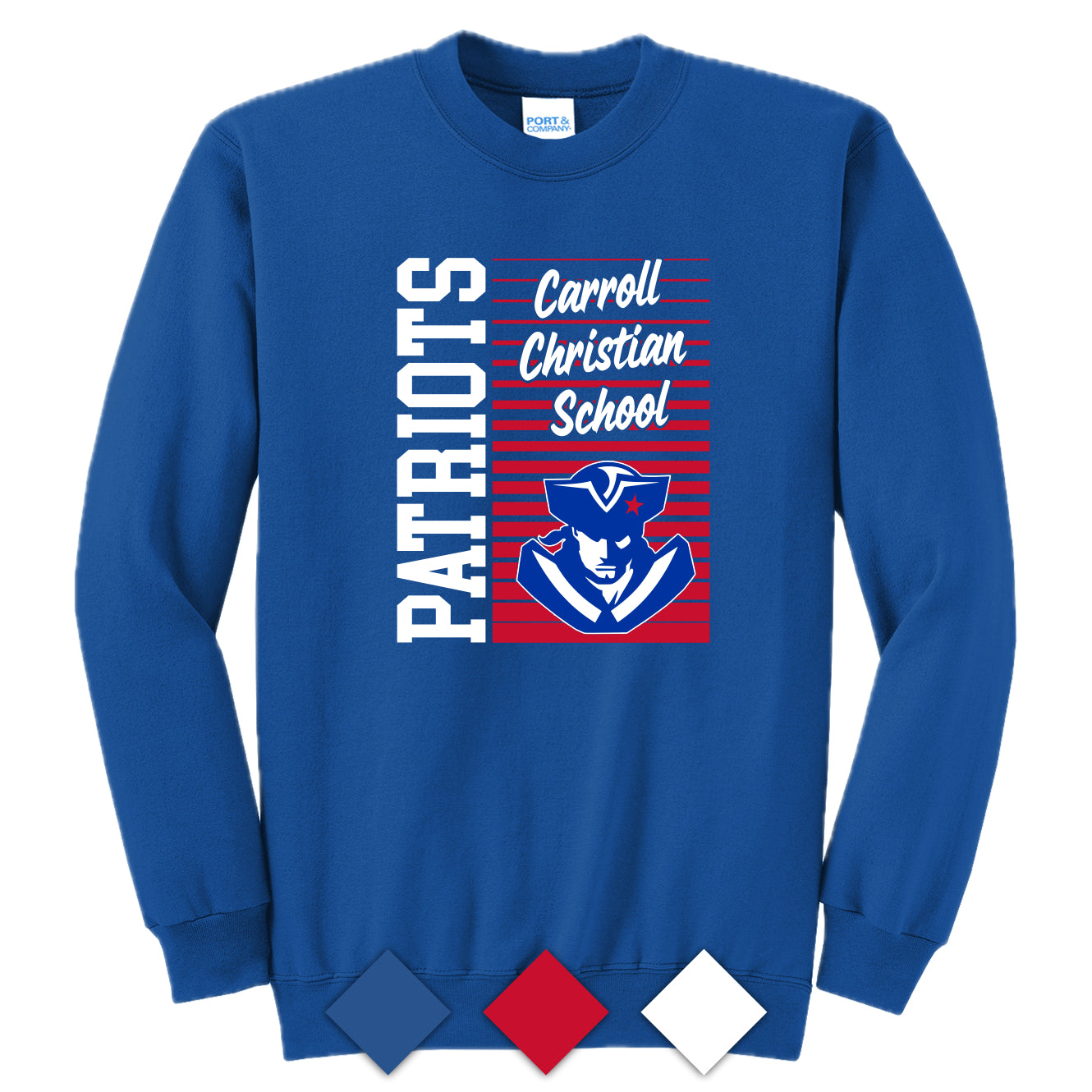 CCS035 Patriots Logo Crew Sweatshirt
