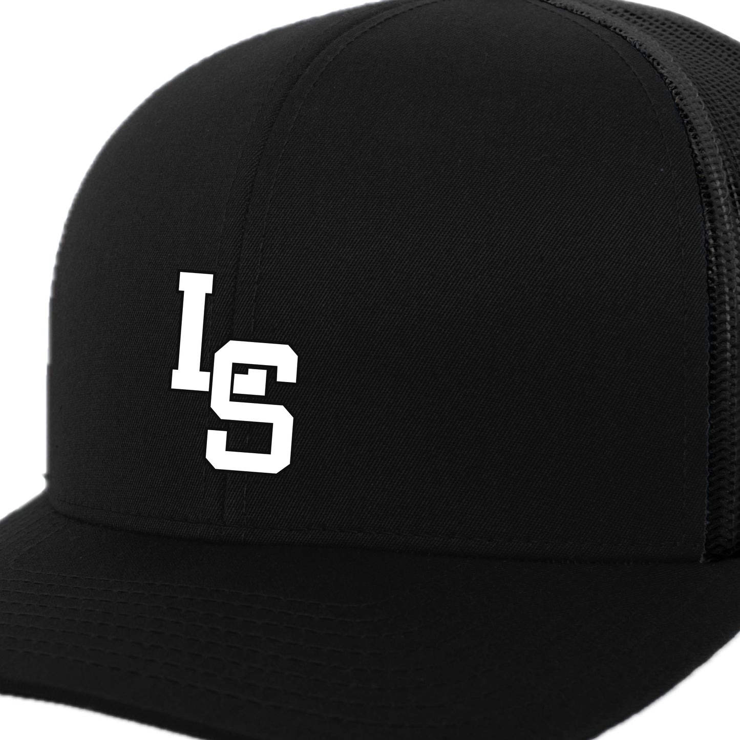 PS001-09 Black/Black Trucker Hat