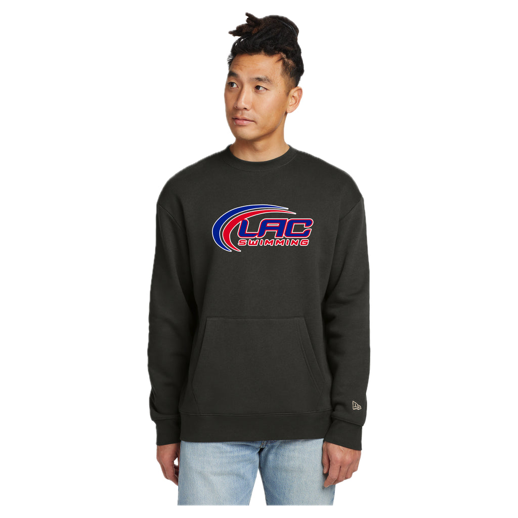 LACSH004 07 Graphite Fleece Pocket Crew