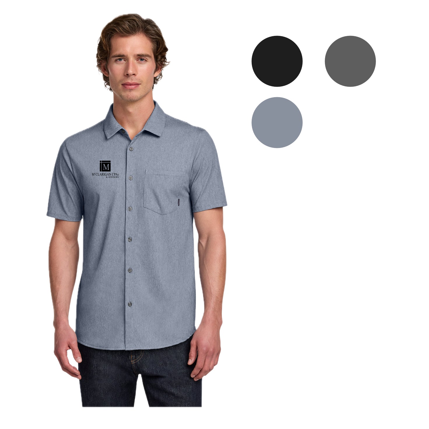 MCCL008 OGIO Extend Short Sleeve Button-Up