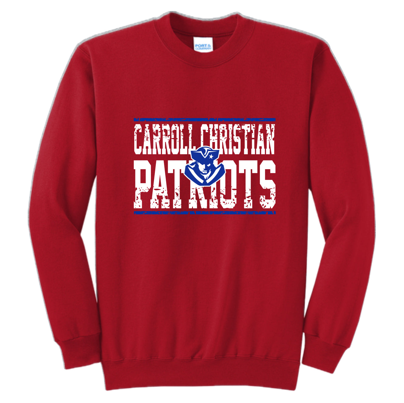 CCS036 CC Patriots Logo Crew Sweatshirt