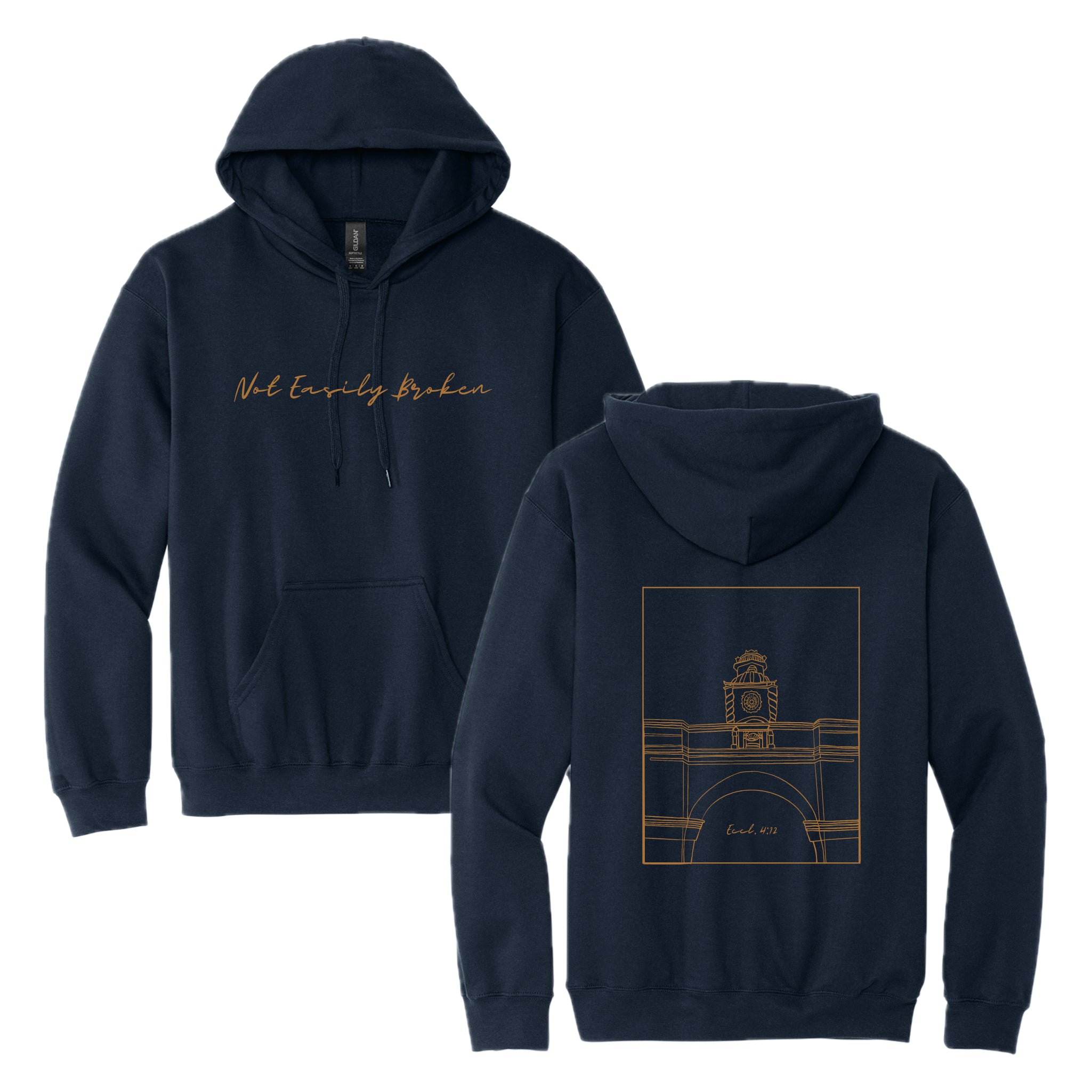 NEBSH01 - 05  Navy Hooded Sweatshirt