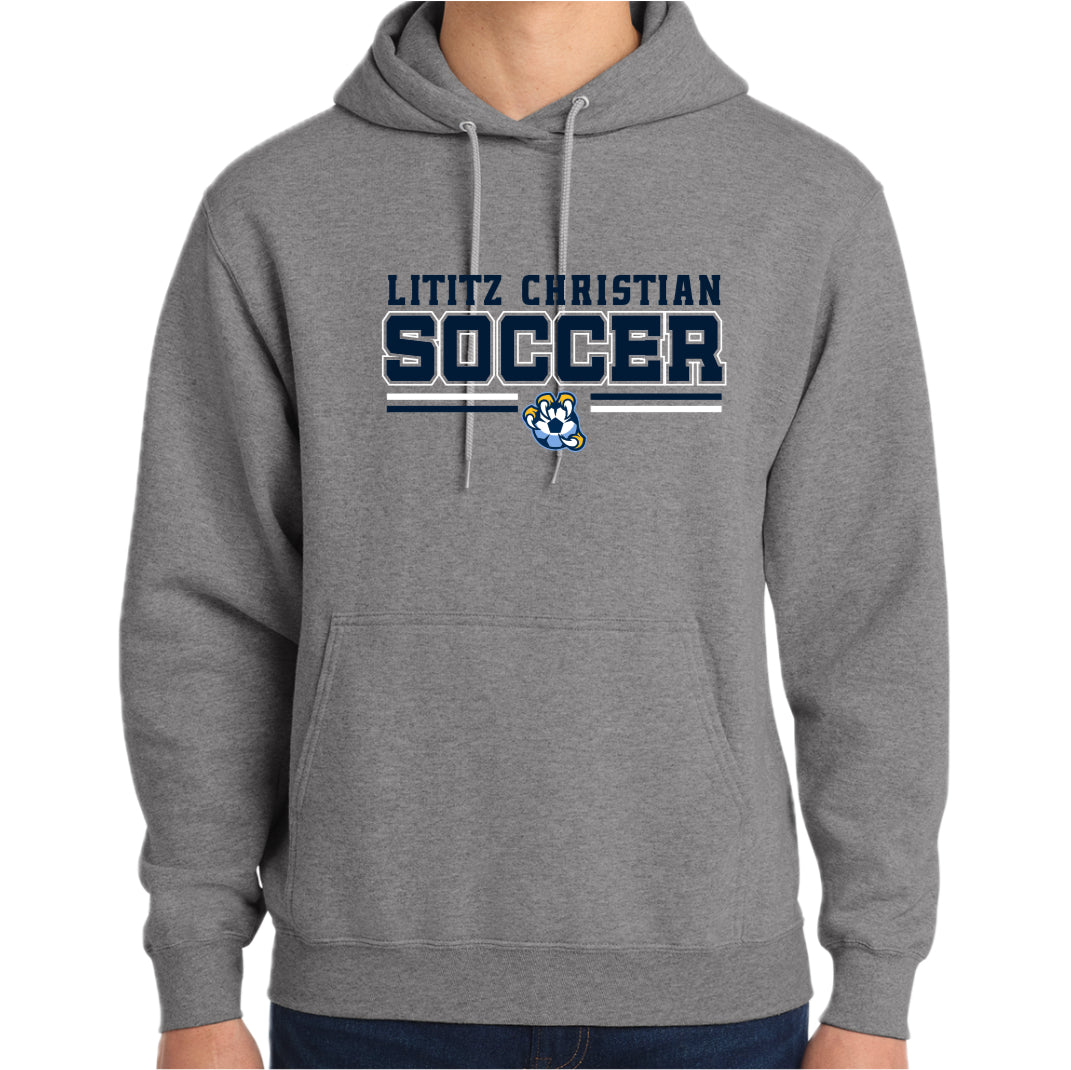LCS043 - Ath Grey SOCCER Hoody