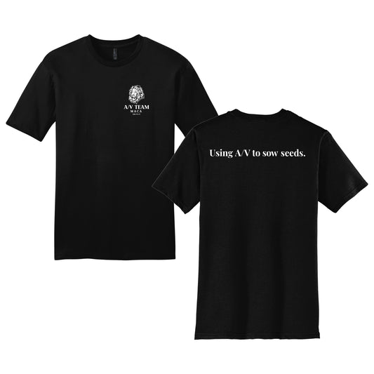 MACA053 - Black A/V Short Sleeve Tee