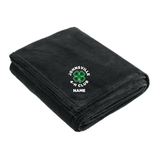 J4HC-14  Logo Oversized Graphite Fleece Blanket