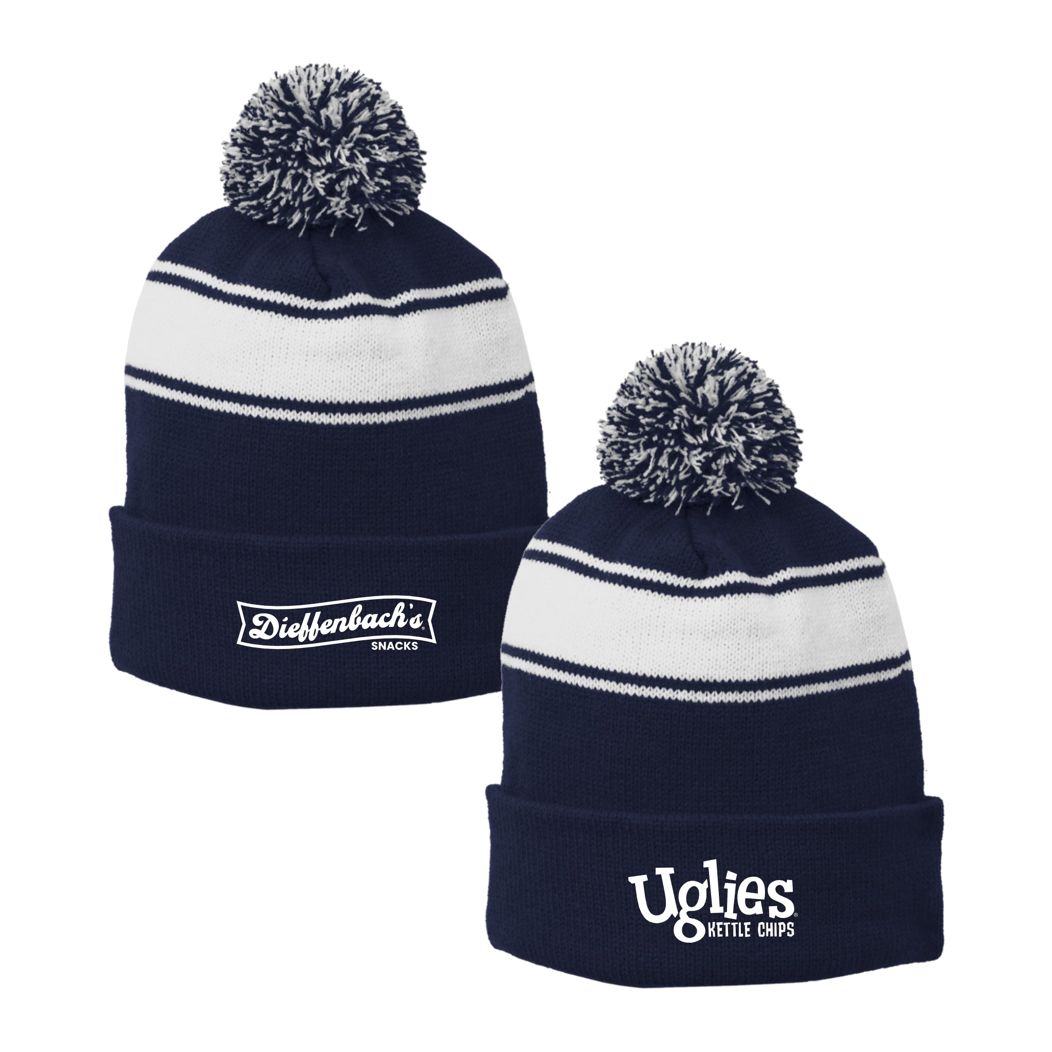DBACH014 Navy/White Palm Beanie
