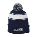 DB014 Navy/White Palm Beanie