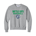 BTBSH03 - 20 Grey Women's Battle Cats Champion Crewneck Sweatshirt