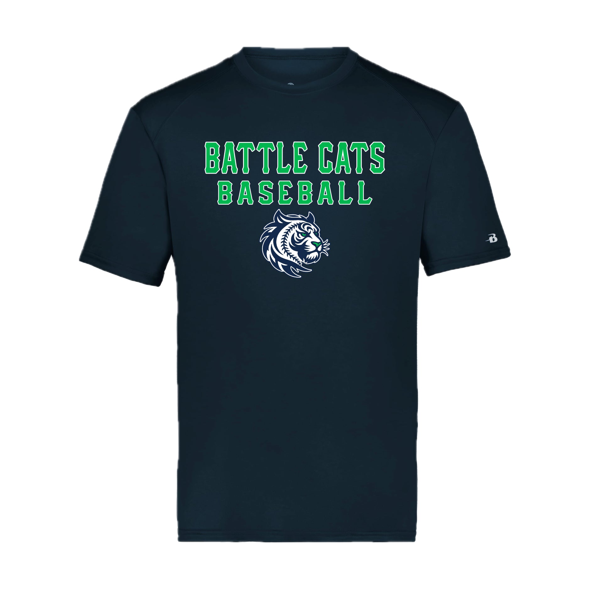 BTBSH03 - 11 Navy Battle Cats Performance Short Sleeve Tee