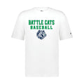 BTBSH03 - 10 White Battle Cats Performance Short Sleeve Tee