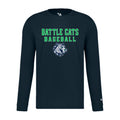 BTBSH03 - 18 Navy Battle Cats Performance Long Sleeve Tee