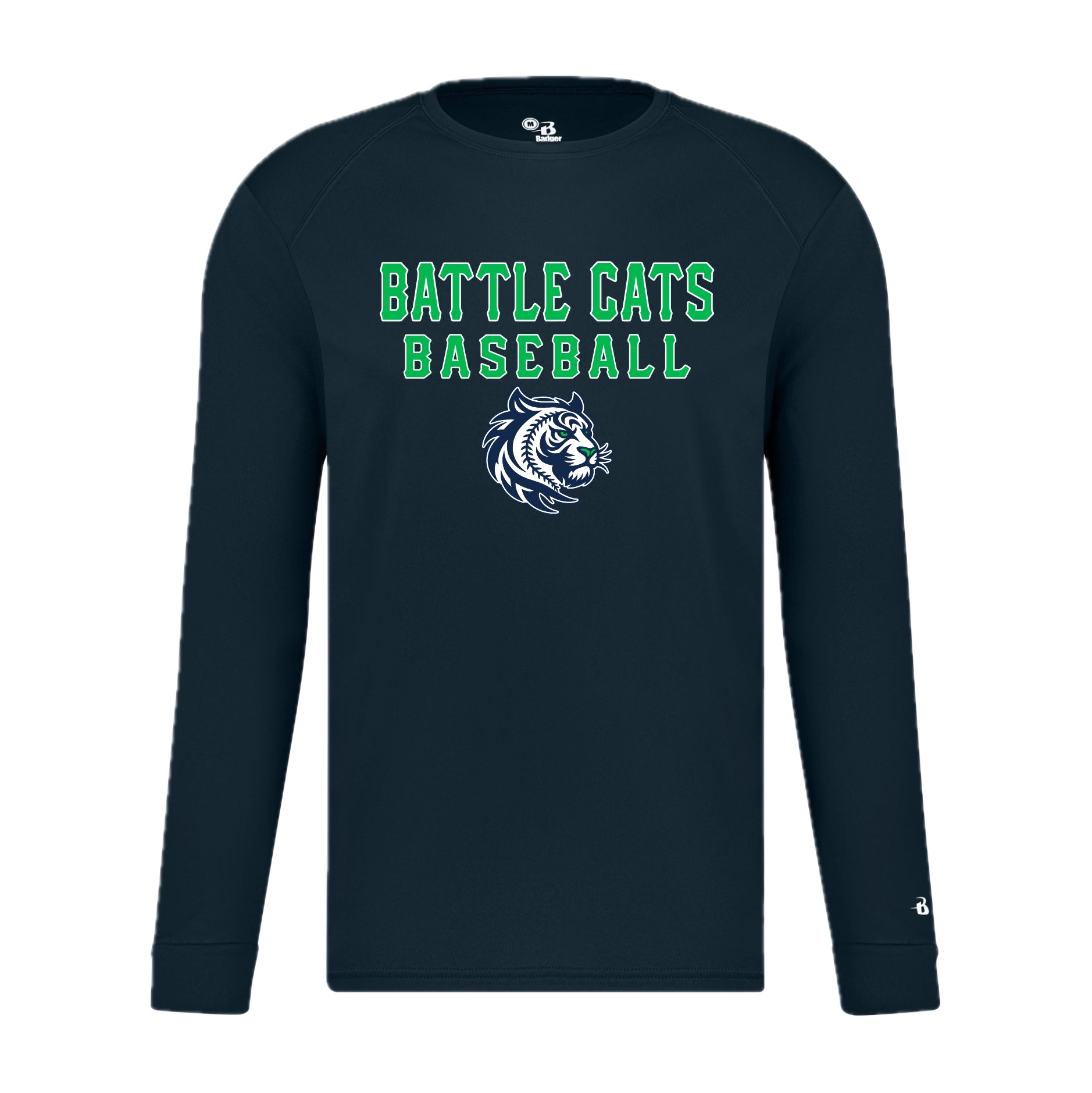 BTBSH03 - 18 Navy Battle Cats Performance Long Sleeve Tee