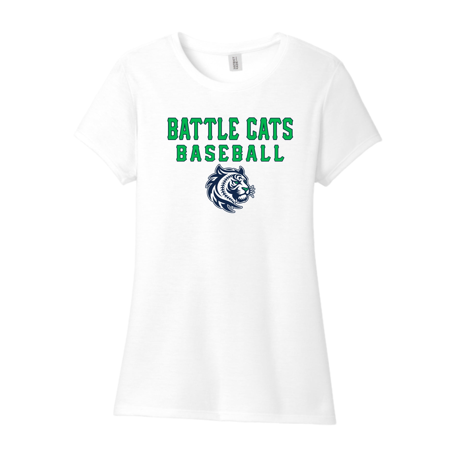 BTBSH03 - 02 Ladies White Battle Cats Short Sleeve Tee