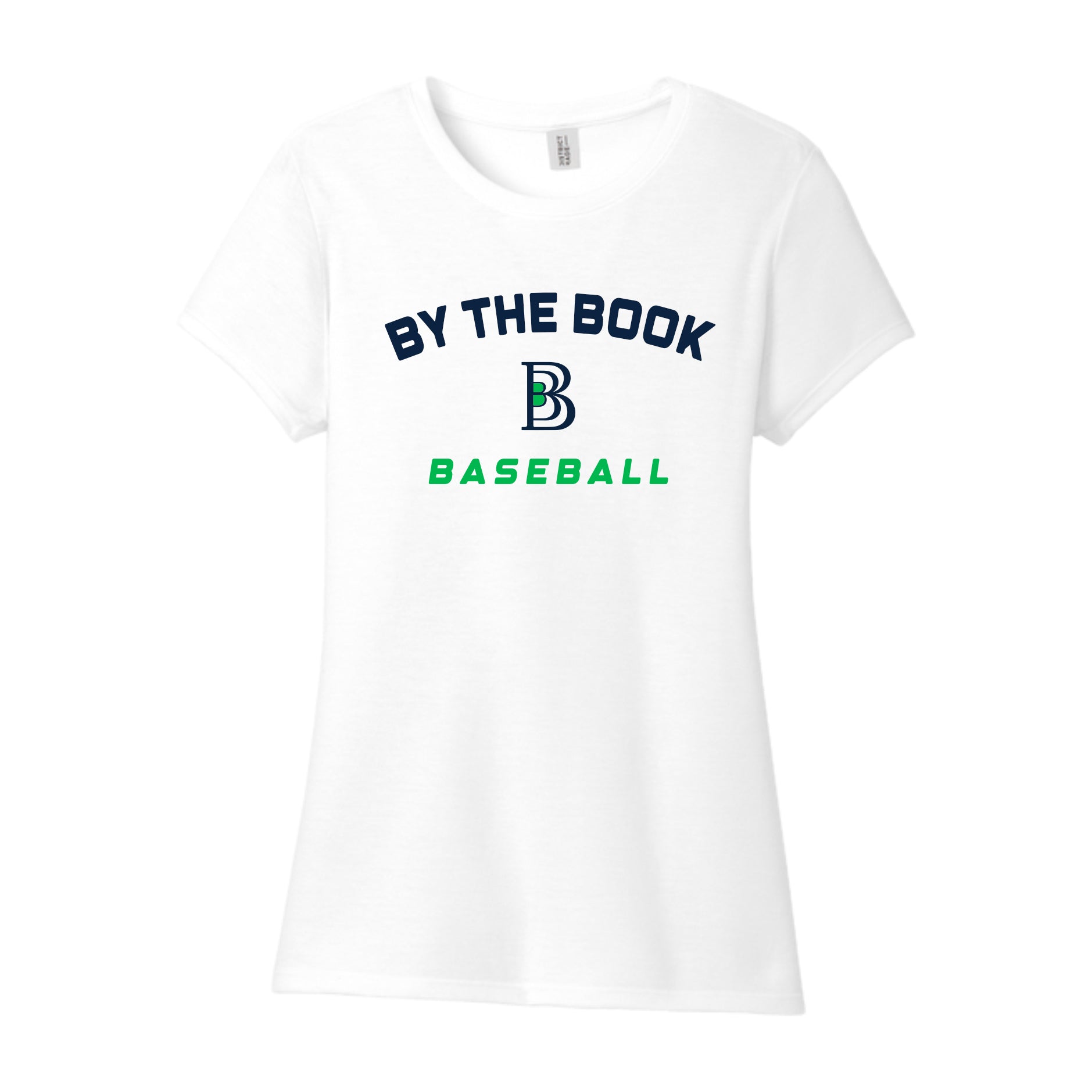 BTBSH03 - 01 Ladies White BTB Short Sleeve Tee