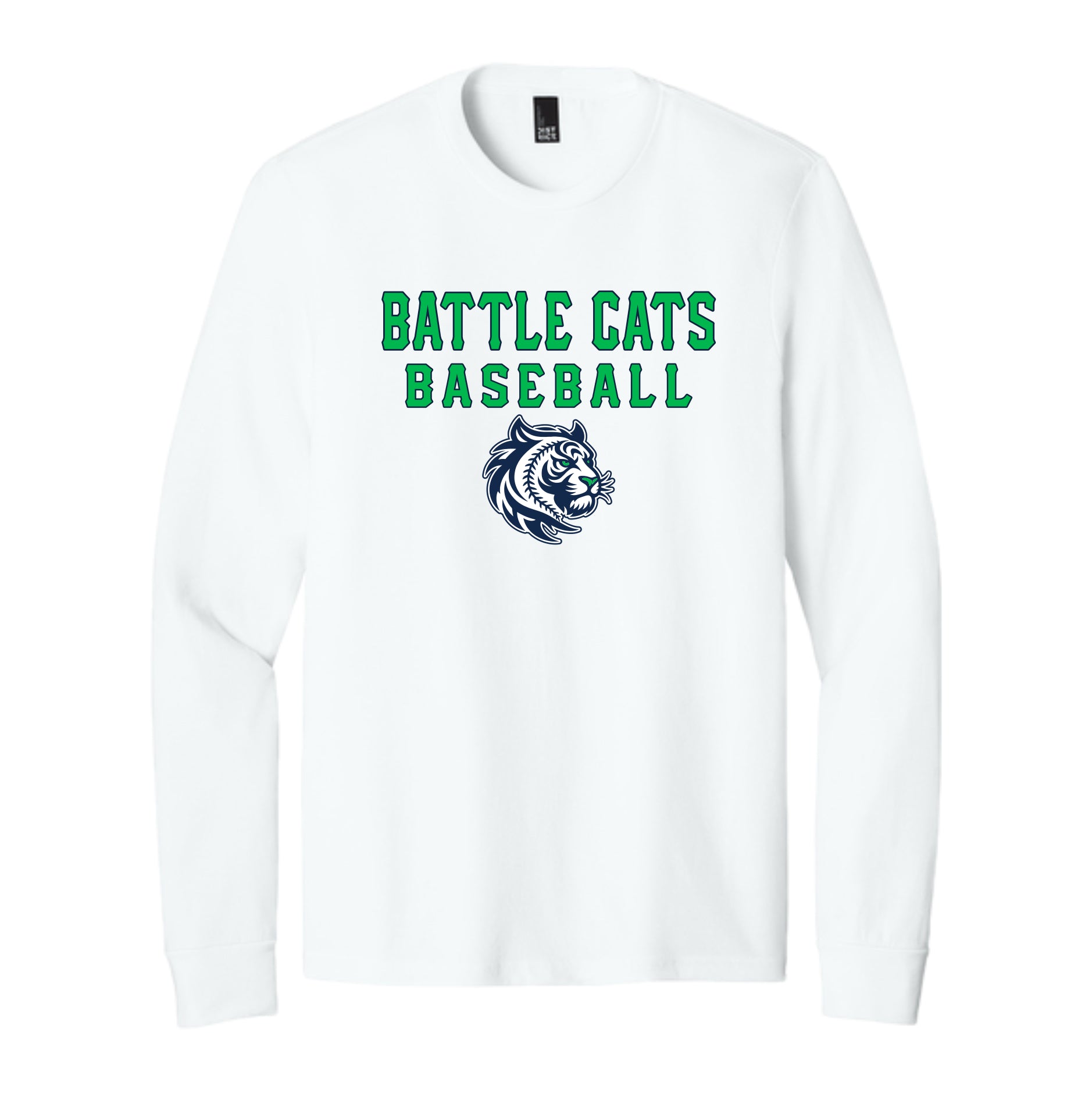 BTBSH03 - 15 White Battle Cats Long Sleeve Tee