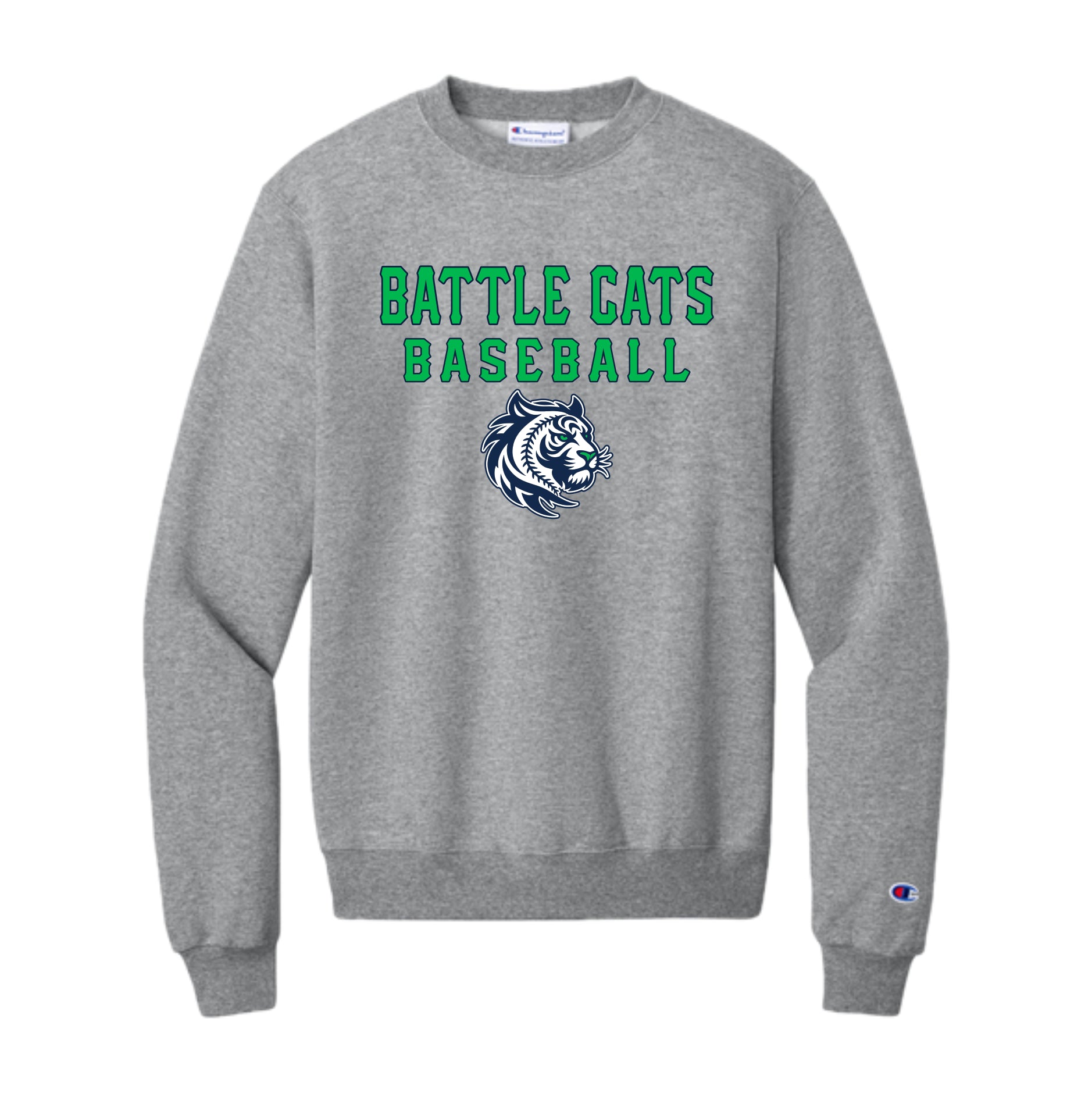 BTBSH03 - 19 Grey Battle Cats Champion Crewneck Sweatshirt