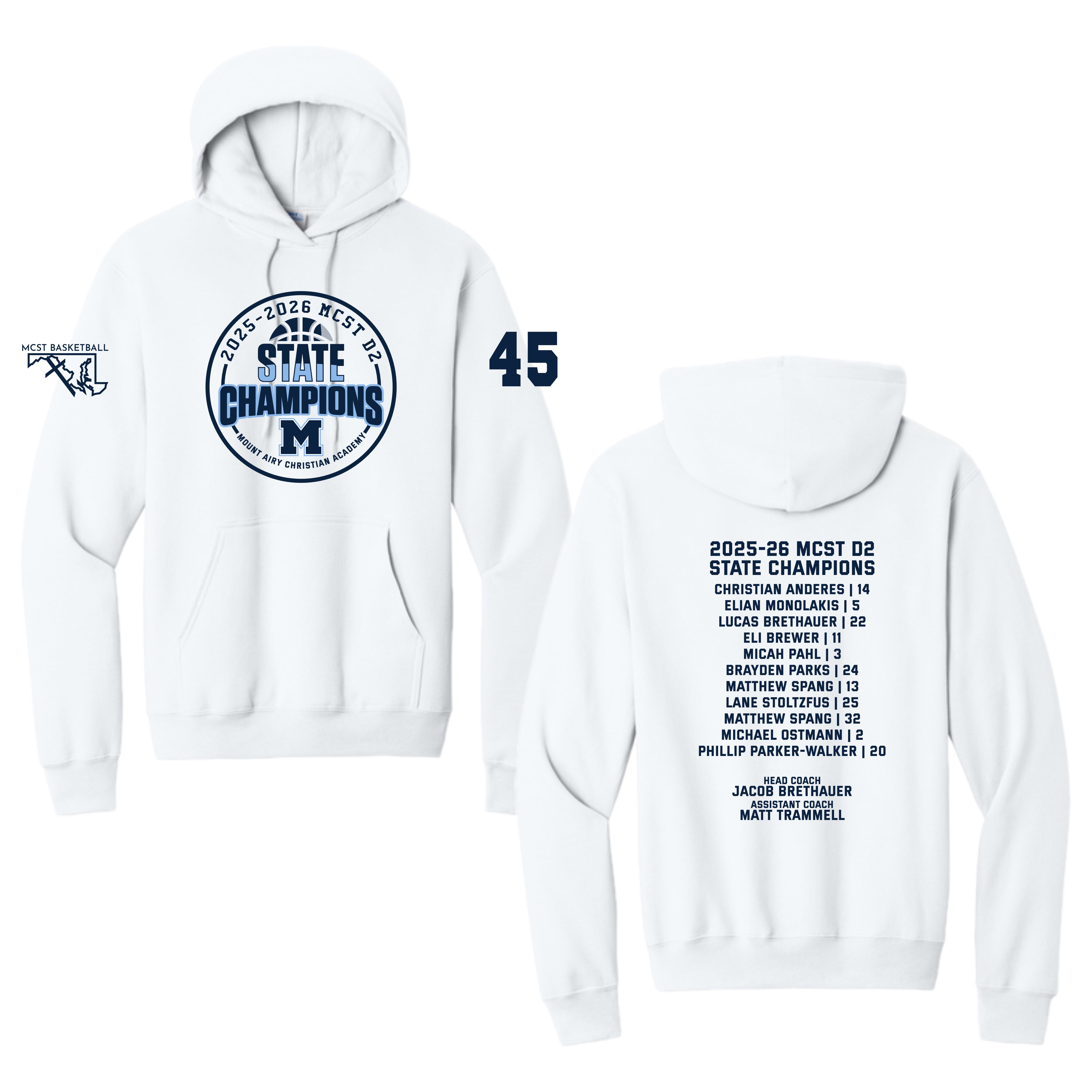 MACA097 Boys D2 State Champ Hoody