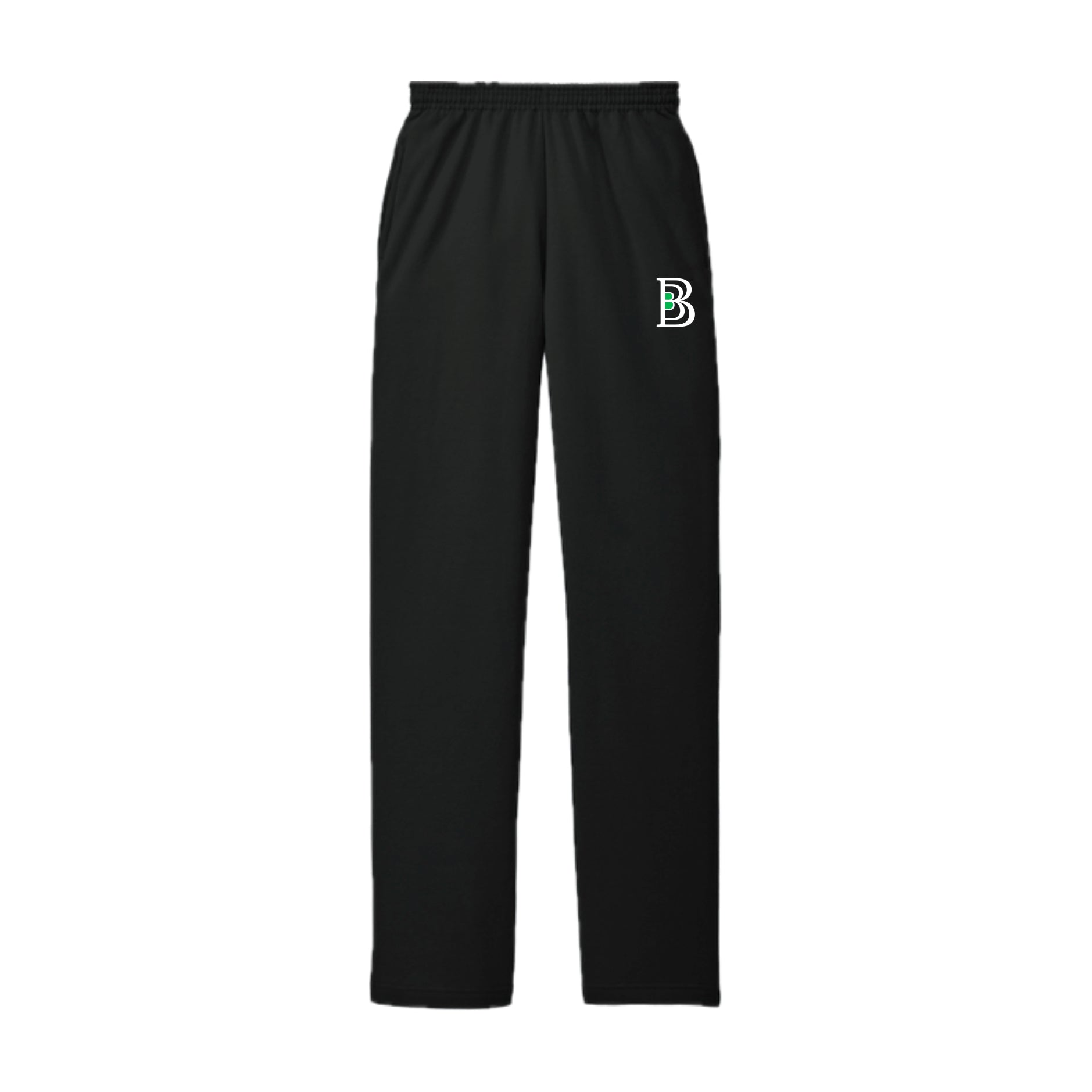 BTBSH02 - 14 Black Open Bottom Sweatpants
