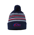LACSH008 - 22 Navy/White/Grey/Red Beanie