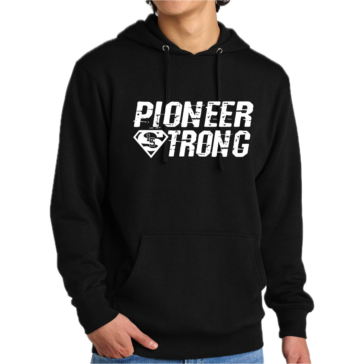 PS002-03 Black Hooded Sweatshirt