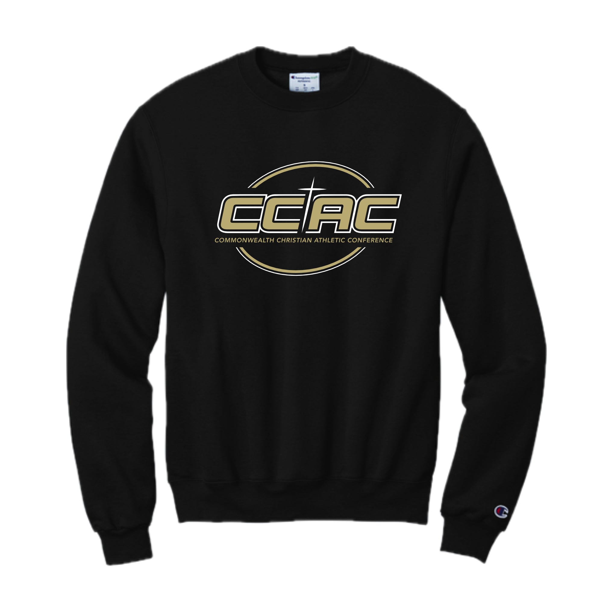 CCACSH01 -05 Black Champion Crewneck Sweatshirt