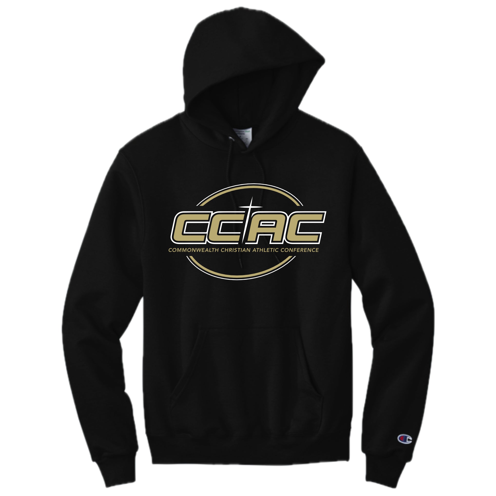 CCACSH01 -04 Black Champion Hooded Sweatshirt