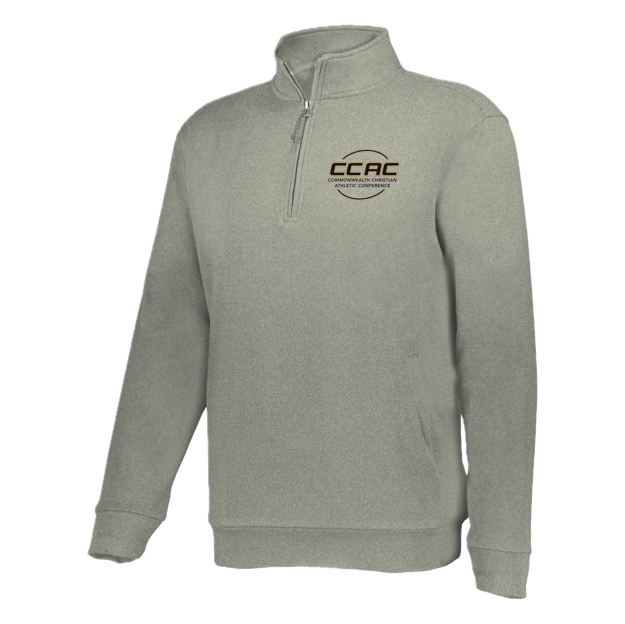 CCACSH01 -09 Silver Heather Holloway 1/4 Zip Fleece Pullover