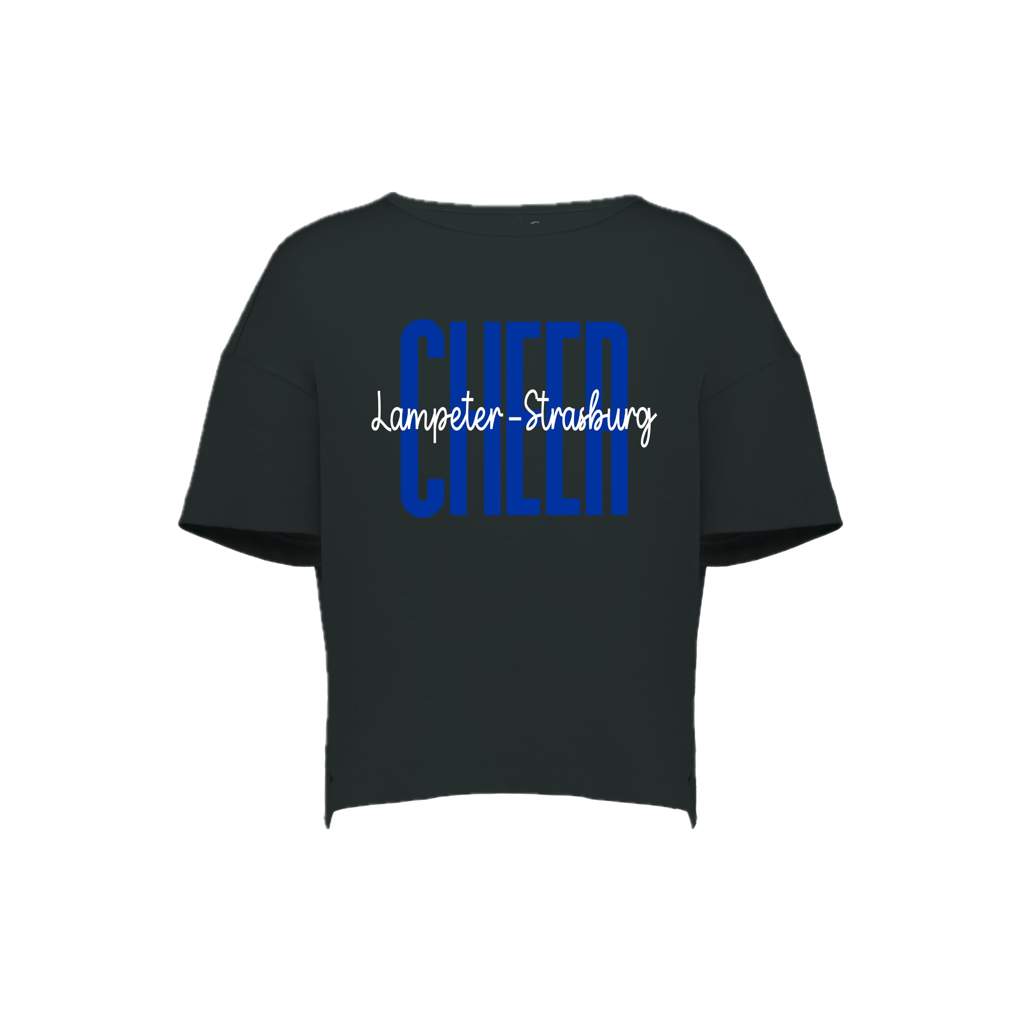 LSCH03-13 Ladies/Girls Black Holloway Effortless Boxy Tee