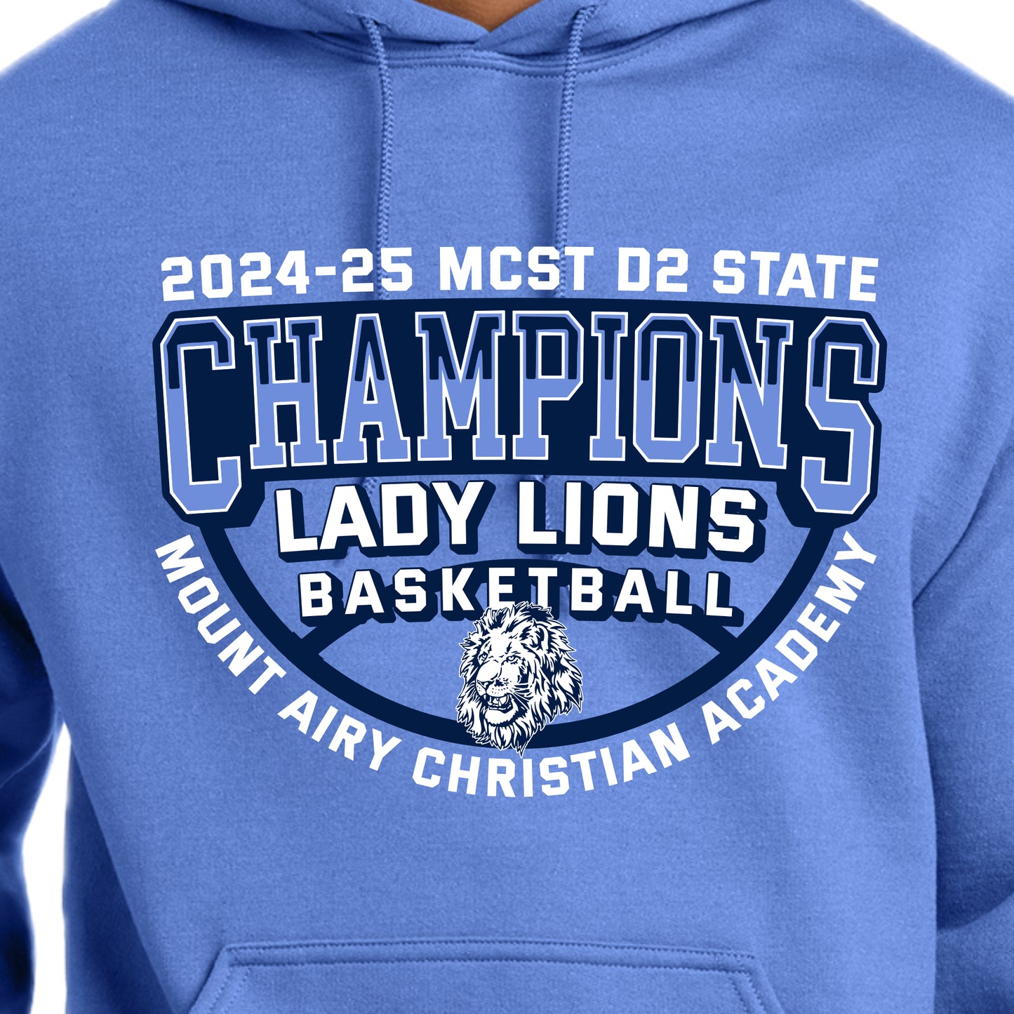 MACA078 Lady Lions Col. Blue Champion Hoody