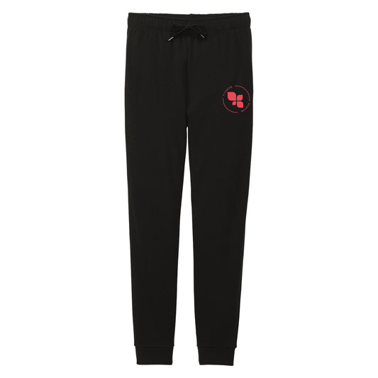 F4MSH2 - 07 Black Ladies Tri Fleece Jogger