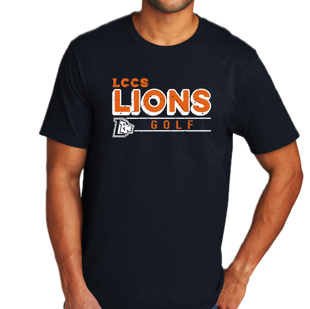 LCCSSP-03 GOLF Navy Short Sleeve Triblend