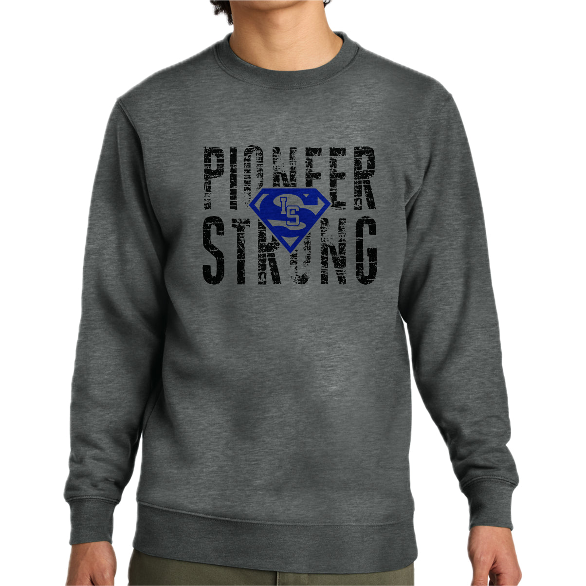 PS002-08 Graphite Heather Crew Sweatshirt