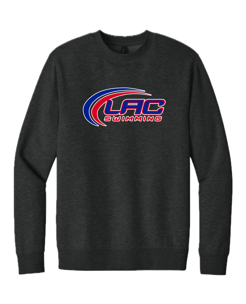 LACSH006-10 Heathered Charcoal Crew Sweatshirt